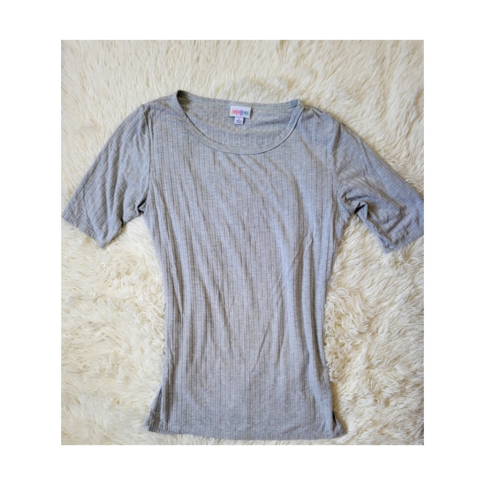 Lularoe Gray/Blue Shirt Size Small